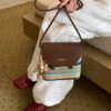 Striped Woven Crossbody Bag